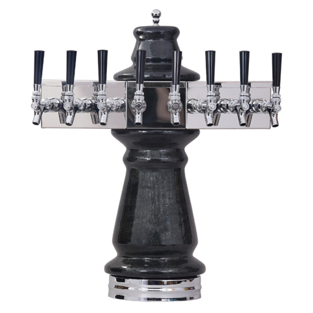 Best Vienna Ceramic 8 Faucet Draft Beer Tower - Air Cooled